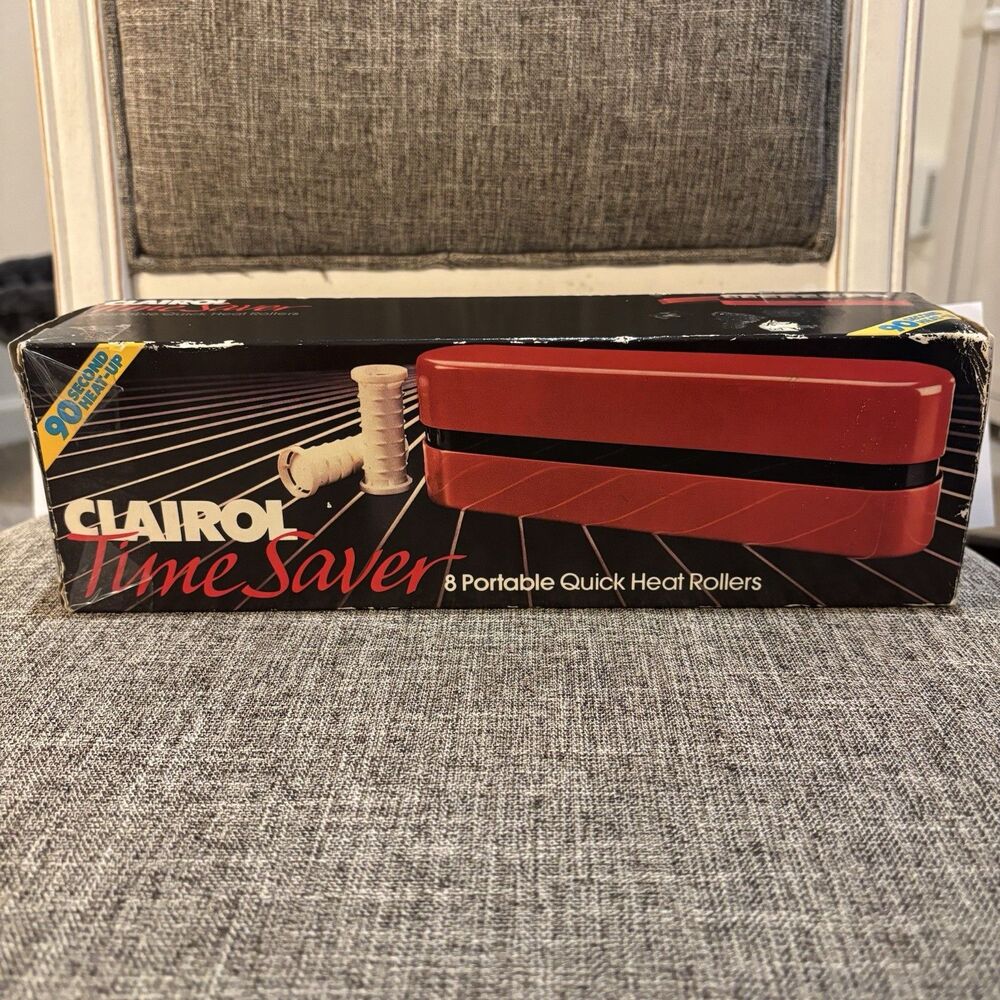 New Vintage Clairol Time Saver PTC-8 8 Portable Quick Heat Rollers 1985 Denmark